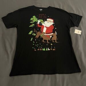 Santa Claus make it Rein Christmas t-shirt New